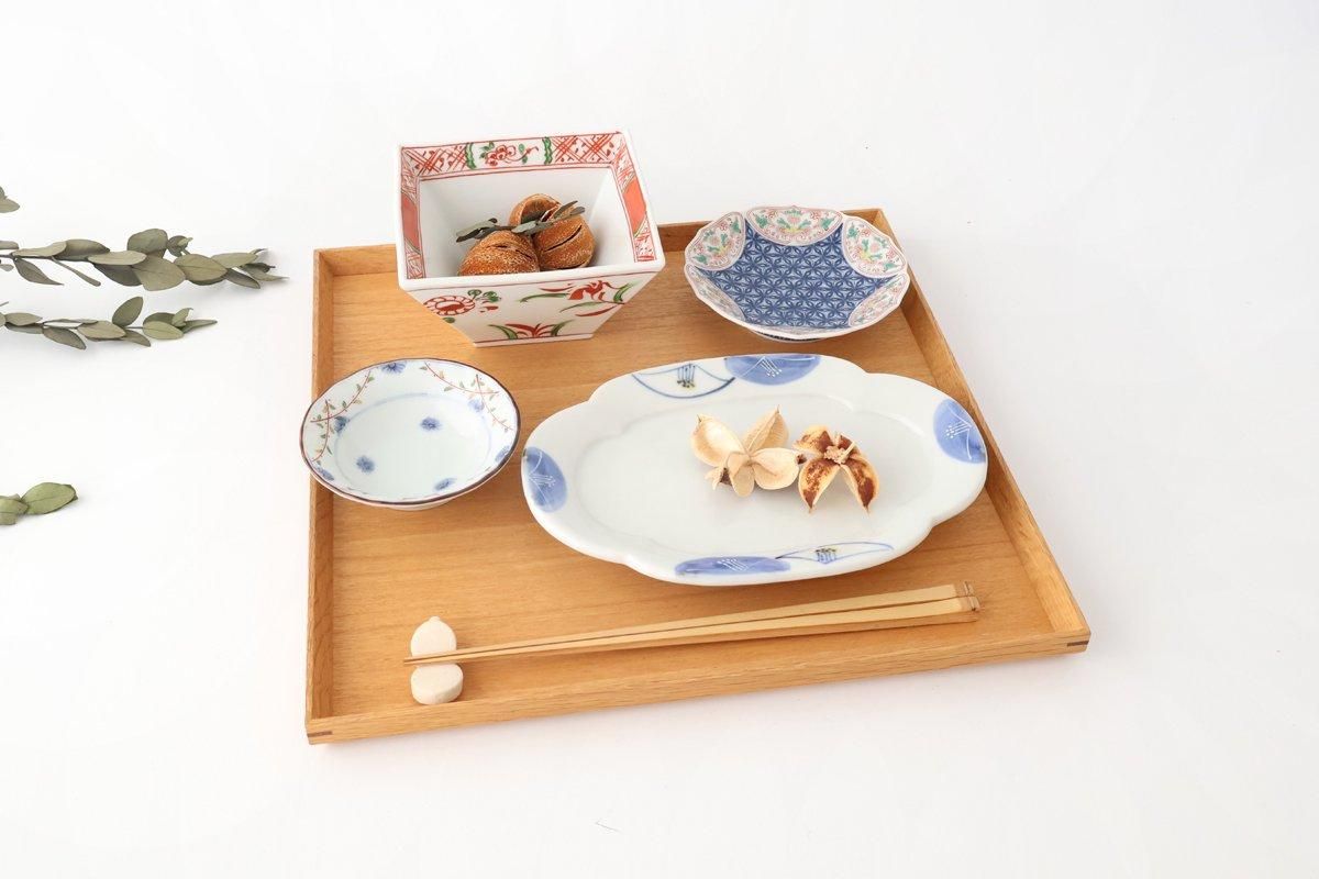 Small Square Bowl Red Flower | Kobachi Bowl Arita Ware