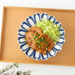 Chrysanthemum Plate Blue Medium | Hasami Ware