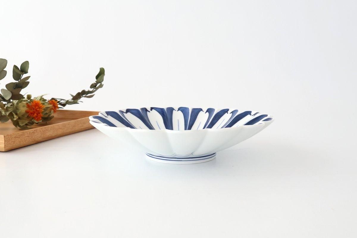 Chrysanthemum Plate Blue Medium | Hasami Ware