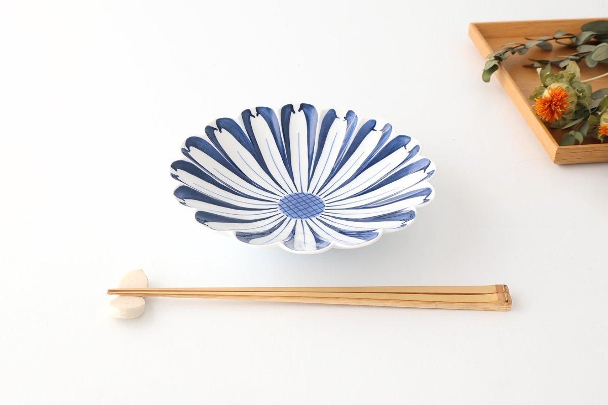 Chrysanthemum Plate Blue Medium | Hasami Ware