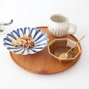 Chrysanthemum Plate Blue Medium | Hasami Ware