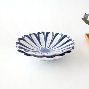 Chrysanthemum Plate Blue Medium | Hasami Ware