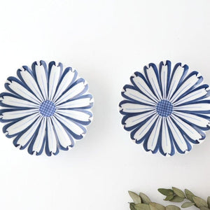 Chrysanthemum Plate Blue Small | Hasami Ware