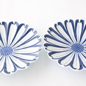 Chrysanthemum Plate Blue Small | Hasami Ware