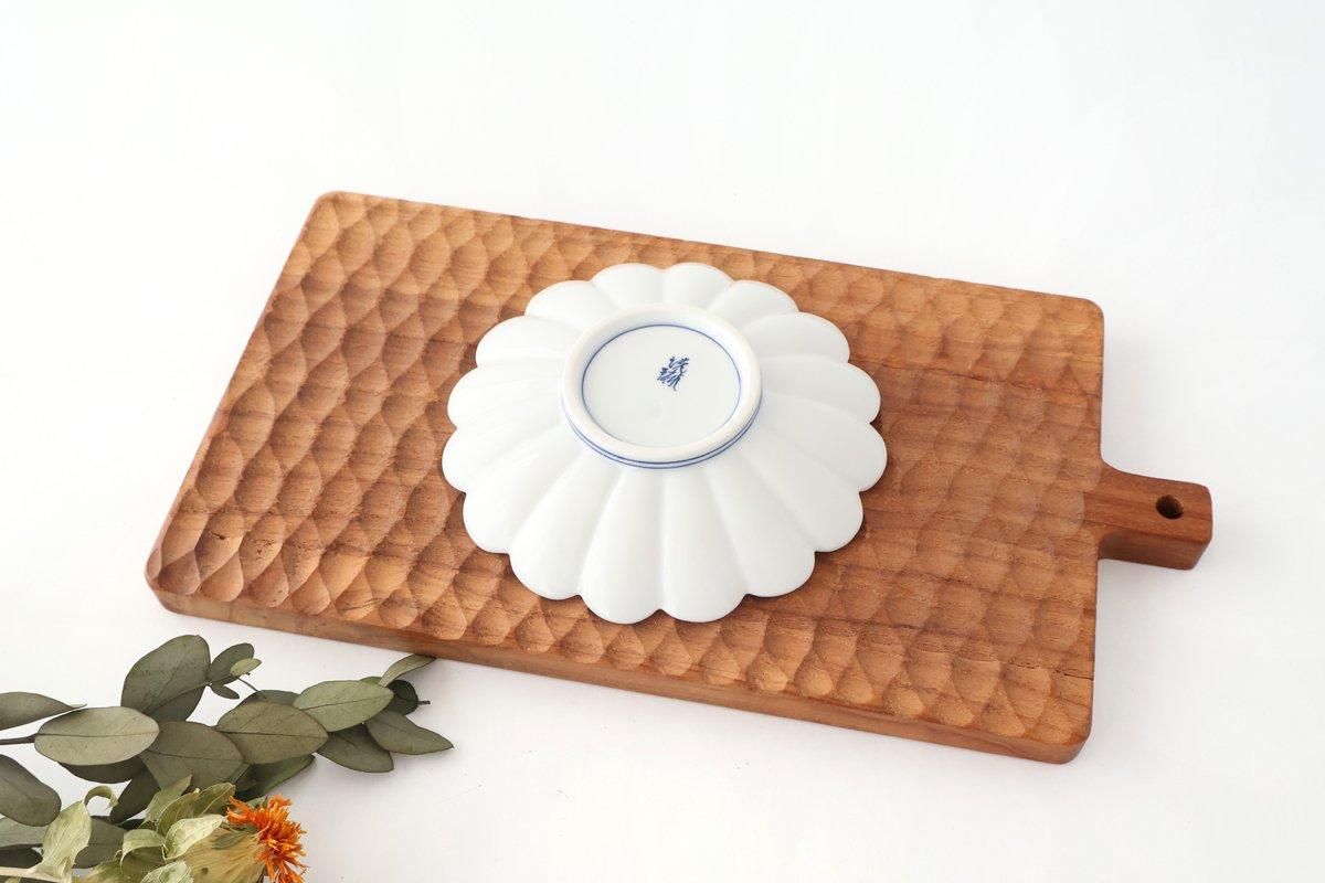 Chrysanthemum Plate Blue Small | Hasami Ware