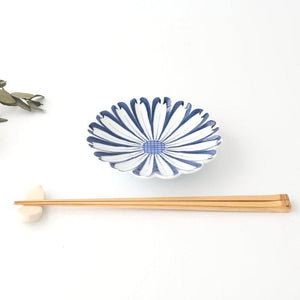 Chrysanthemum Plate Blue Small | Hasami Ware