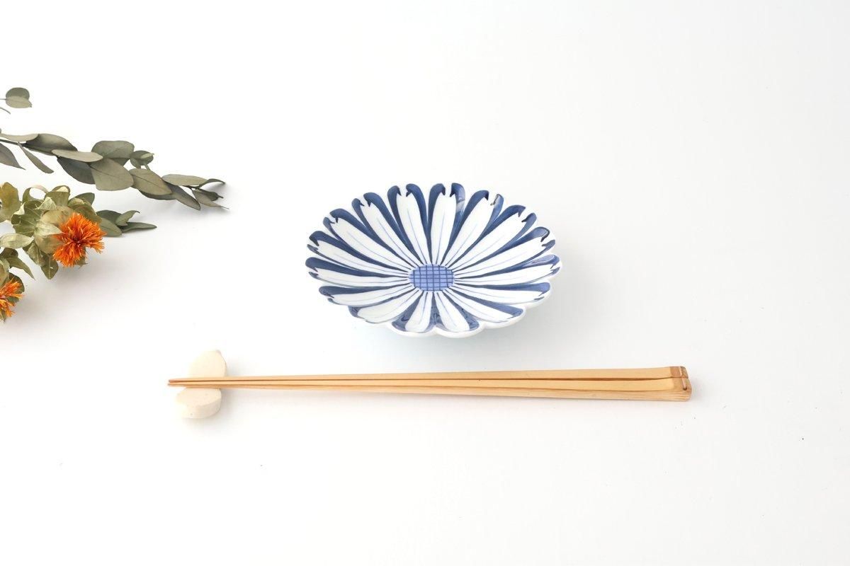Chrysanthemum Plate Blue Small | Hasami Ware