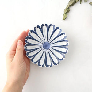 Chrysanthemum Plate Blue Small | Hasami Ware