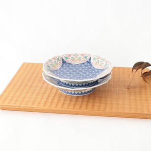 Bellflower-shaped Small Plate Hemp Leaf Pattern  | Arita Ware