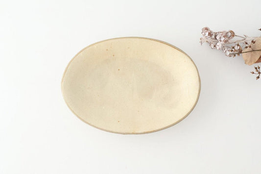 [UTSUWABI special order]Oval Bowl Matte Ash M | Serving Bowl Mino Ware