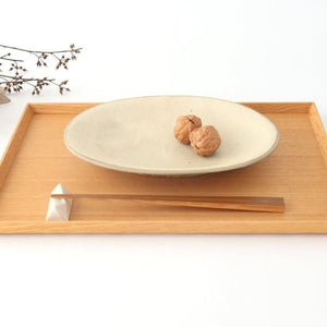 [UTSUWABI special order]Oval Bowl Matte Ash M | Serving Bowl Mino Ware