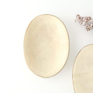 [UTSUWABI special order]Oval Bowl Matte Ash M | Serving Bowl Mino Ware