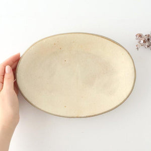 [UTSUWABI special order]Oval Bowl Matte Ash M | Serving Bowl Mino Ware