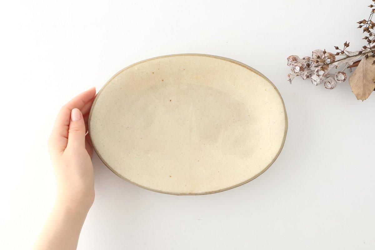 [UTSUWABI special order]Oval Bowl Matte Ash M | Serving Bowl Mino Ware