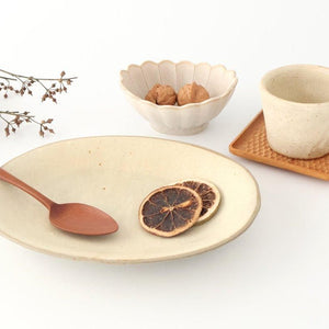[UTSUWABI special order]Oval Bowl Matte Ash M | Serving Bowl Mino Ware