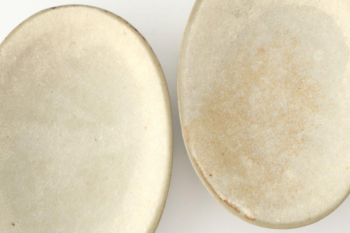 [UTSUWABI special order]Small Oval Bowl Matte Ash | Kobachi Mino Ware