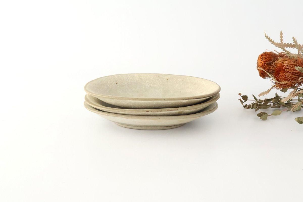 [UTSUWABI special order]Small Oval Bowl Matte Ash | Kobachi Mino Ware