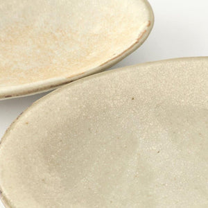 [UTSUWABI special order]Small Oval Bowl Matte Ash | Kobachi Mino Ware
