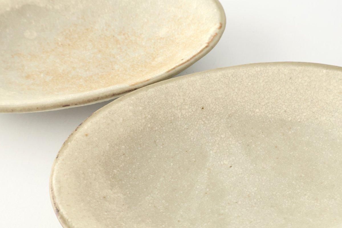 [UTSUWABI special order]Small Oval Bowl Matte Ash | Kobachi Mino Ware