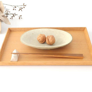 [UTSUWABI special order]Small Oval Bowl Matte Ash | Kobachi Mino Ware