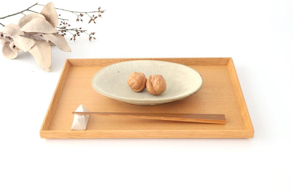 [UTSUWABI special order]Small Oval Bowl Matte Ash | Kobachi Mino Ware