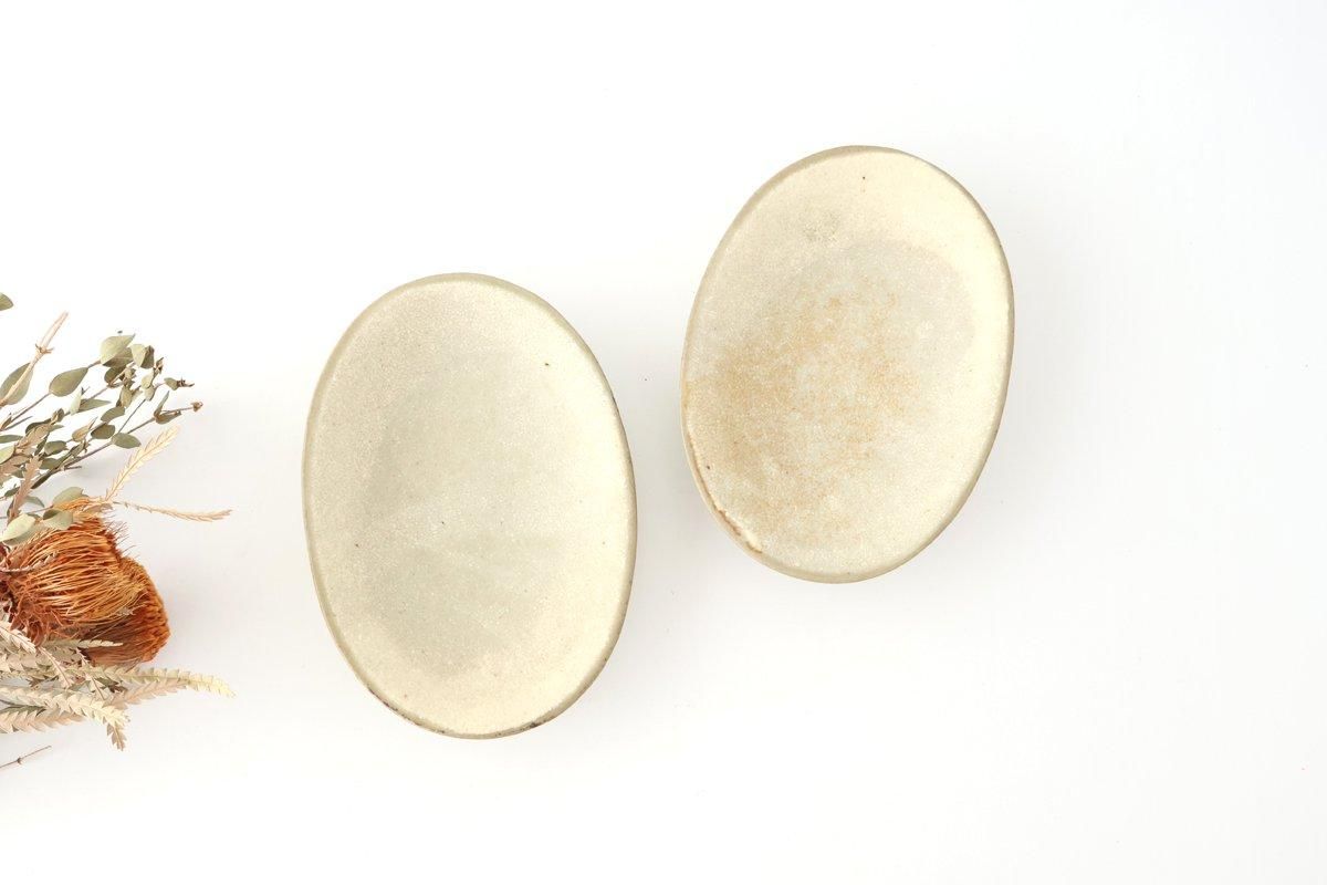 [UTSUWABI special order]Small Oval Bowl Matte Ash | Kobachi Mino Ware