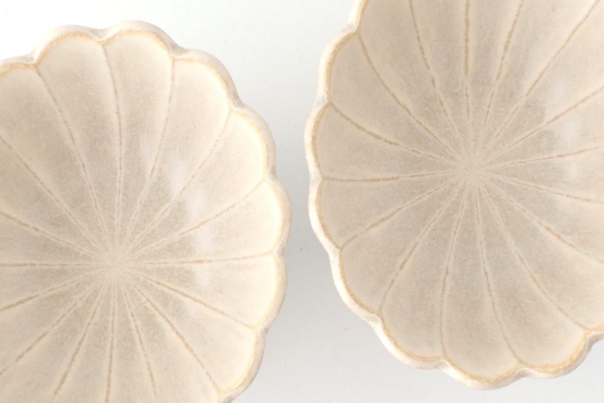 [UTSUWABI Special Order] Chrysanthemum-shaped Small Bowl Silver | Mino Ware