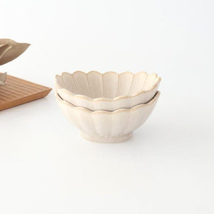 [UTSUWABI Special Order] Chrysanthemum-shaped Small Bowl Silver | Mino Ware