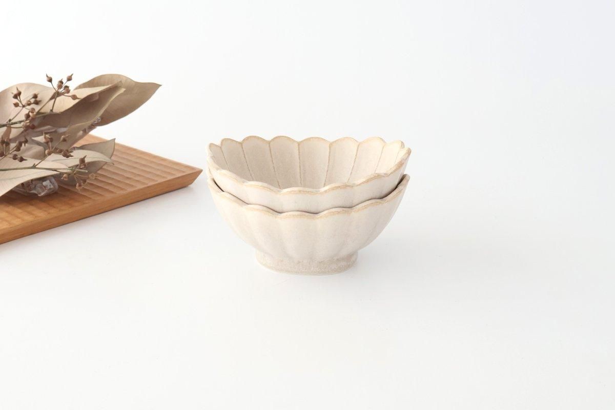 [UTSUWABI Special Order] Chrysanthemum-shaped Small Bowl Silver | Mino Ware