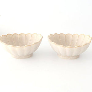 [UTSUWABI Special Order] Chrysanthemum-shaped Small Bowl Silver | Mino Ware