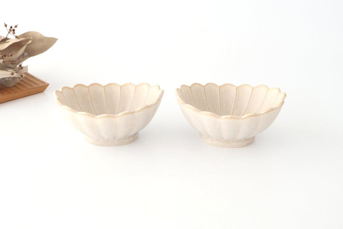 [UTSUWABI Special Order] Chrysanthemum-shaped Small Bowl Silver | Mino Ware