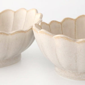 [UTSUWABI Special Order] Chrysanthemum-shaped Small Bowl Silver | Mino Ware