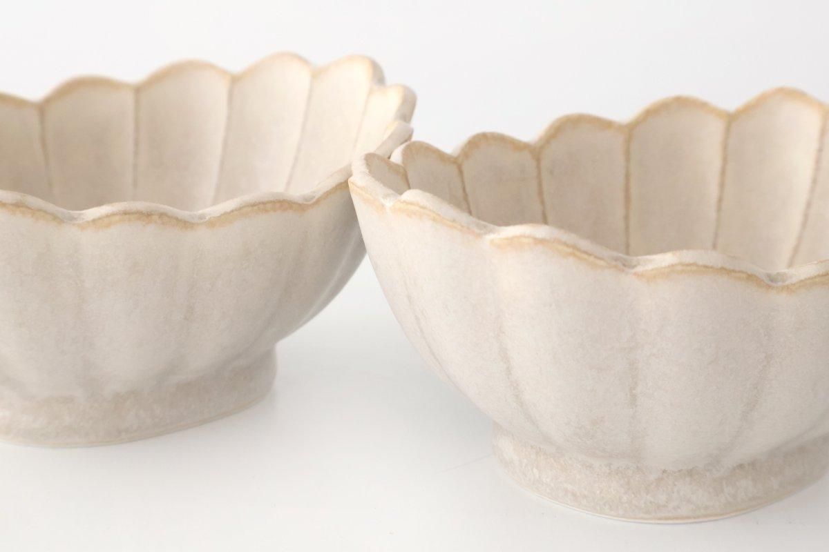 [UTSUWABI Special Order] Chrysanthemum-shaped Small Bowl Silver | Mino Ware