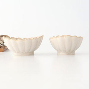 [UTSUWABI Special Order] Chrysanthemum-shaped Small Bowl Silver | Mino Ware