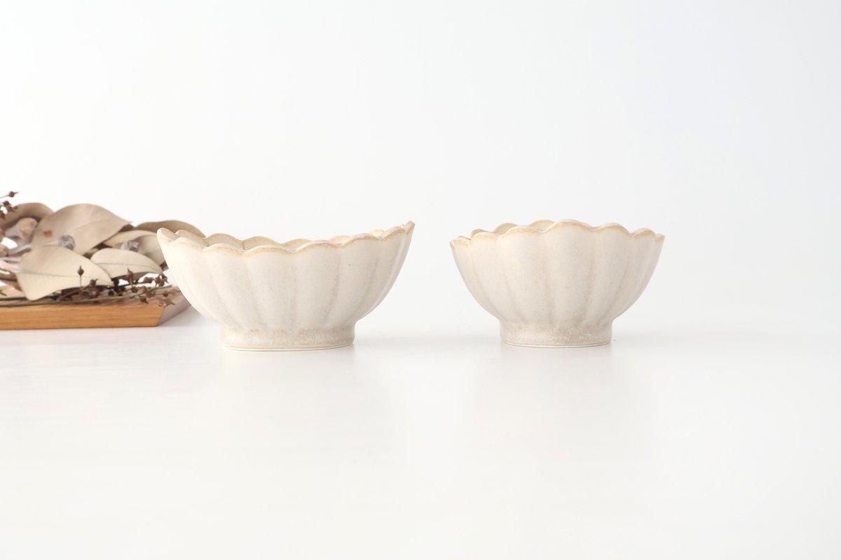 [UTSUWABI Special Order] Chrysanthemum-shaped Small Bowl Silver | Mino Ware