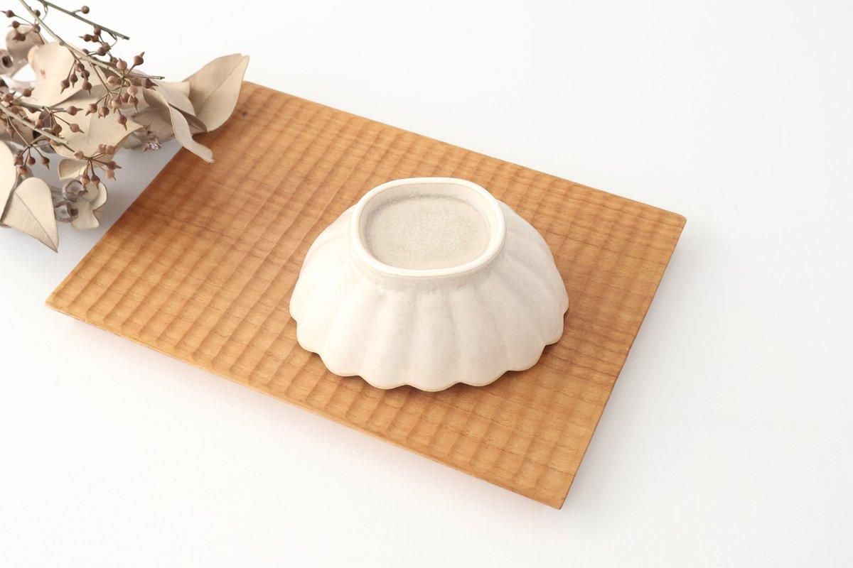 [UTSUWABI Special Order] Chrysanthemum-shaped Small Bowl Silver | Mino Ware