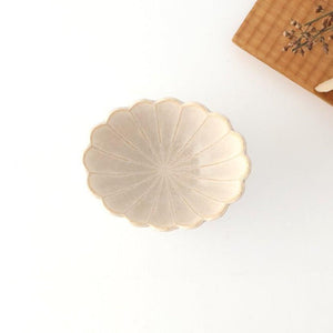[UTSUWABI Special Order] Chrysanthemum-shaped Small Bowl Silver | Mino Ware