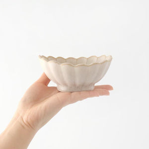 [UTSUWABI Special Order] Chrysanthemum-shaped Small Bowl Silver | Mino Ware