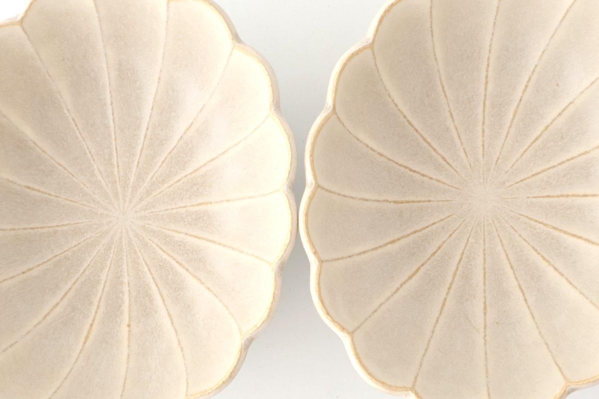 [UTSUWABI Special Order] Chrysanthemum-shaped Bowl Silver | Serving Bowl Mino Ware