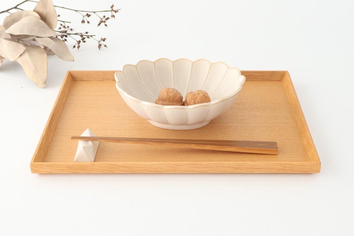 [UTSUWABI Special Order] Chrysanthemum-shaped Bowl Silver | Serving Bowl Mino Ware