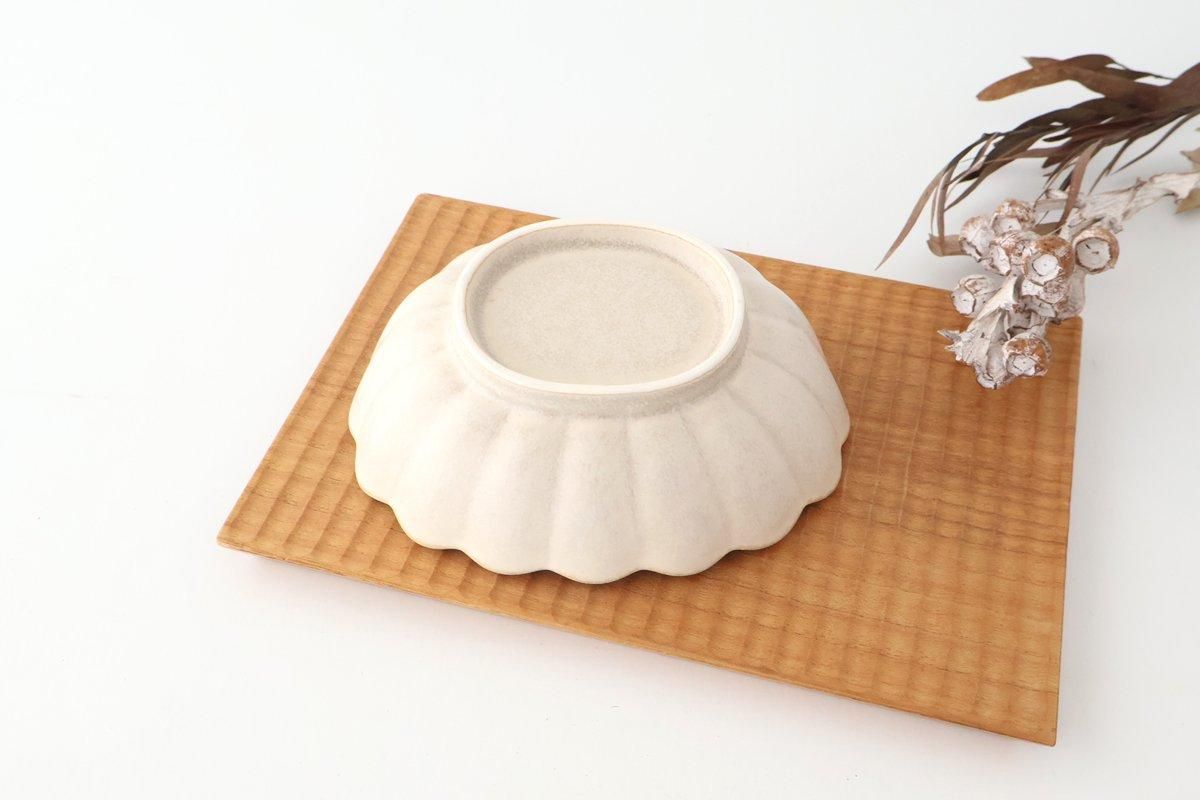 [UTSUWABI Special Order] Chrysanthemum-shaped Bowl Silver | Serving Bowl Mino Ware