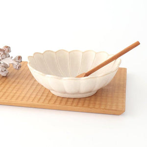 [UTSUWABI Special Order] Chrysanthemum-shaped Bowl Silver | Serving Bowl Mino Ware