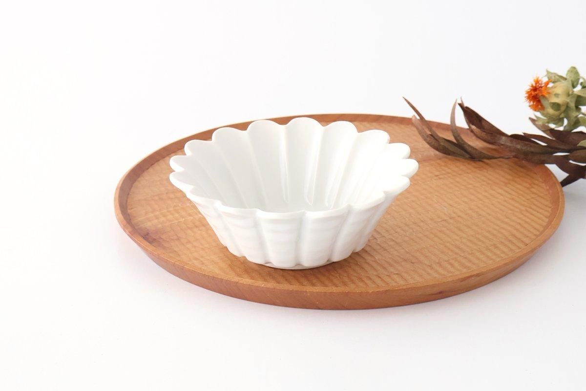 Flower-shaped Small Bowl White | Kobachi Mino Ware