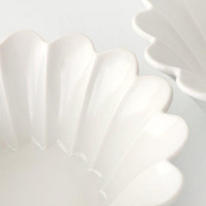 Flower-shaped Small Bowl White | Kobachi Mino Ware
