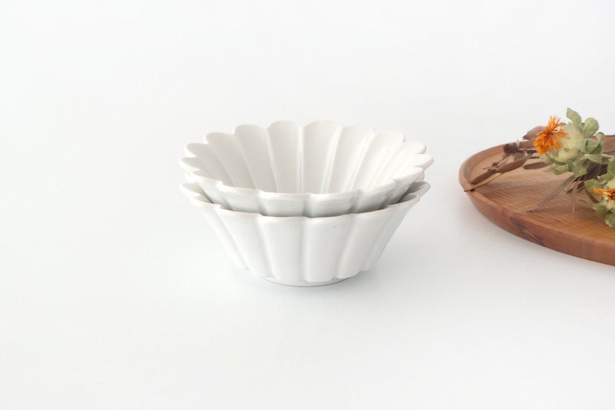 Flower-shaped Small Bowl White | Kobachi Mino Ware