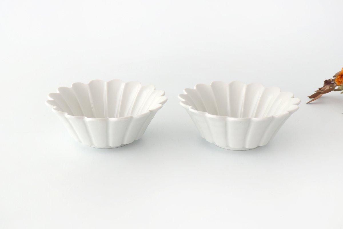 Flower-shaped Small Bowl White | Kobachi Mino Ware