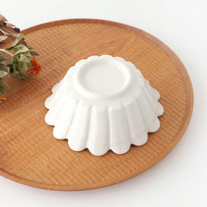 Flower-shaped Small Bowl White | Kobachi Mino Ware