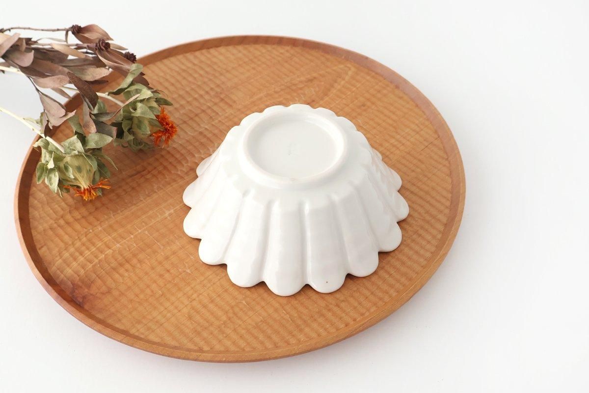 Flower-shaped Small Bowl White | Kobachi Mino Ware