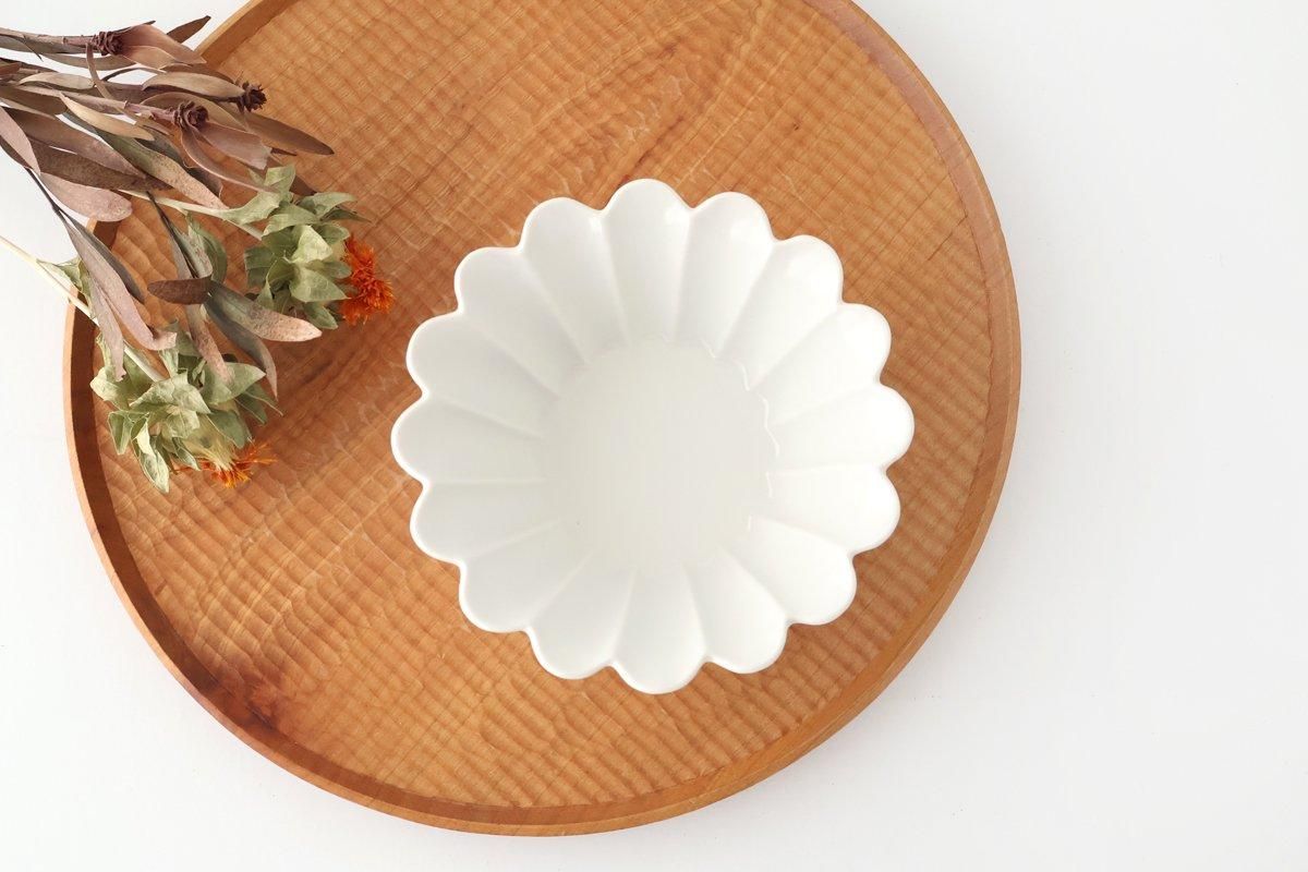 Flower-shaped Small Bowl White | Kobachi Mino Ware