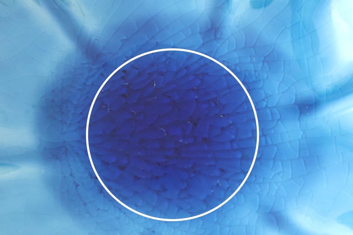 Flower-shaped Small Bowl Turquoise | Kobachi Mino Ware